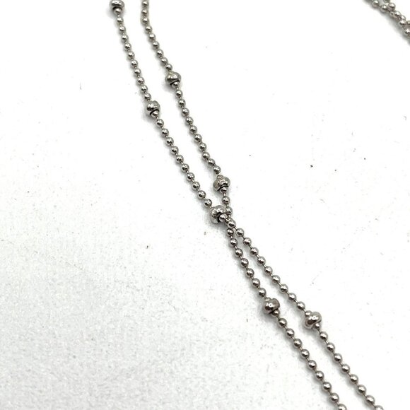 Celestial Stars Moons .925 Sterling Blue Enamel CZ Pendant Necklace 10" Drop - Picture 7 of 8